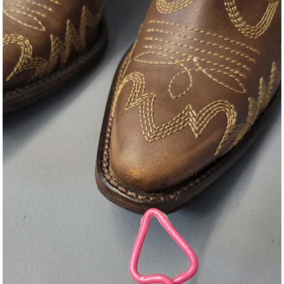 Myra Boots Womens Size 6 Brown Western Cowgirl Leather Ankle Booties Snip Toe - Picture 10 of 16